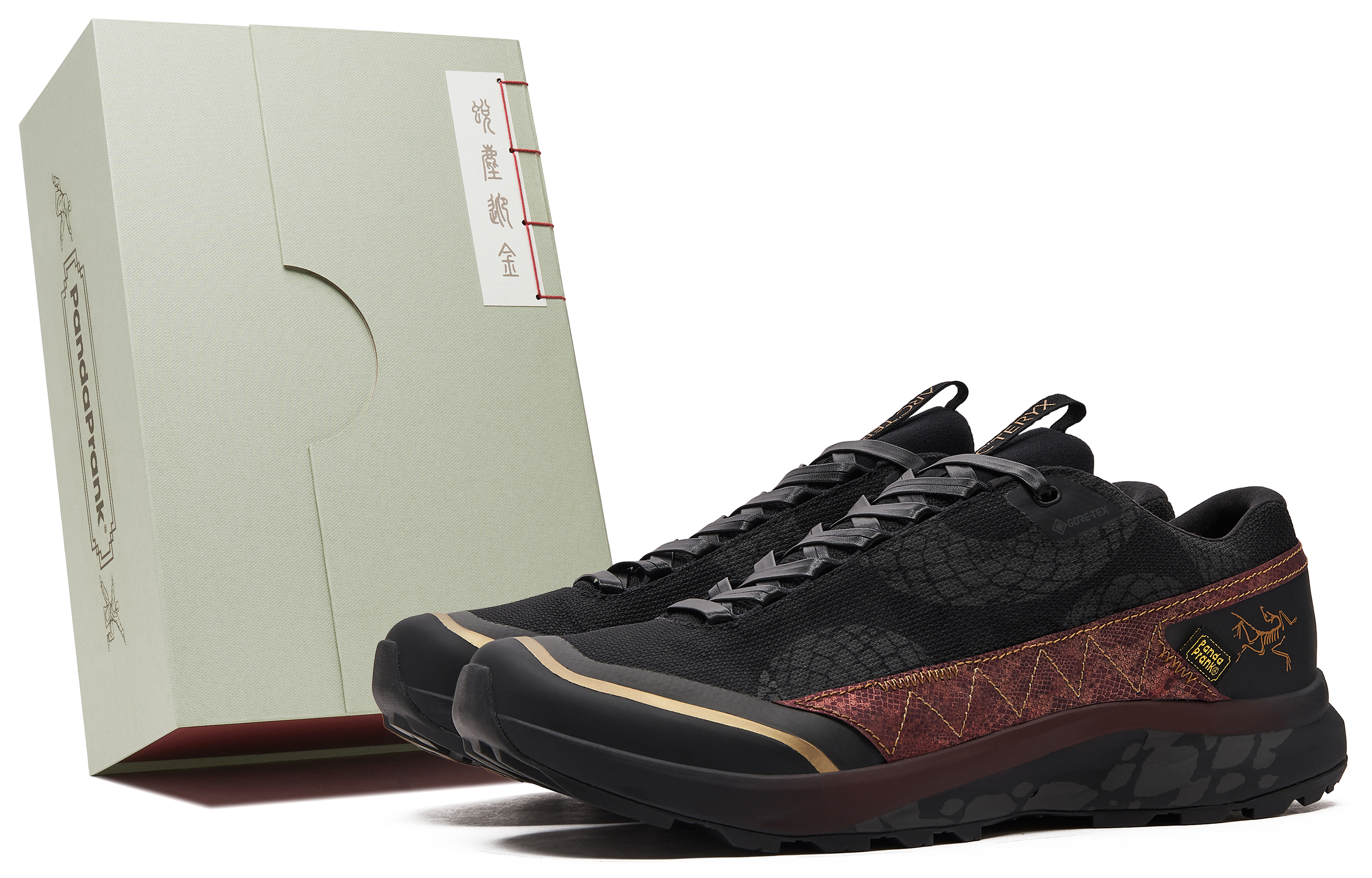 

Arcteryx Aerios Fl 2 износостойкие низкие уличные кроссовки Unisex Black Gold