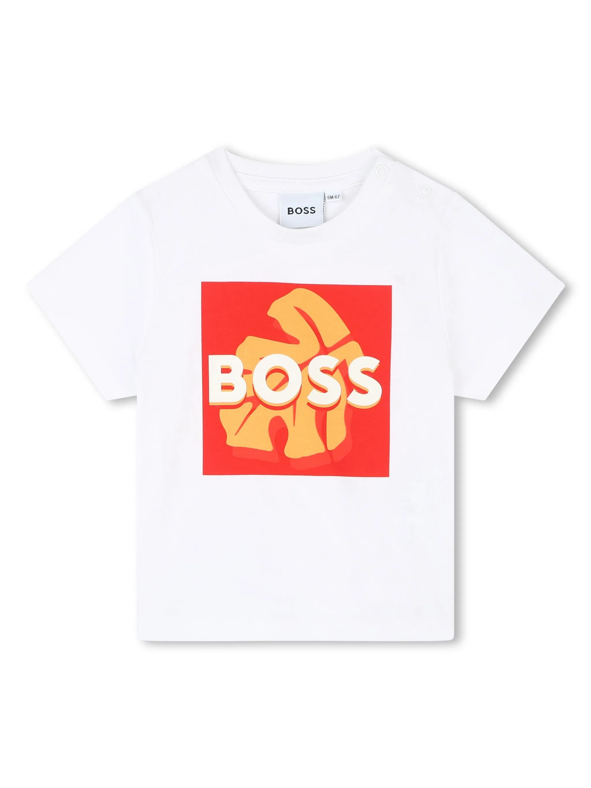 

Футболка с принтом Boss Kidswear, белый