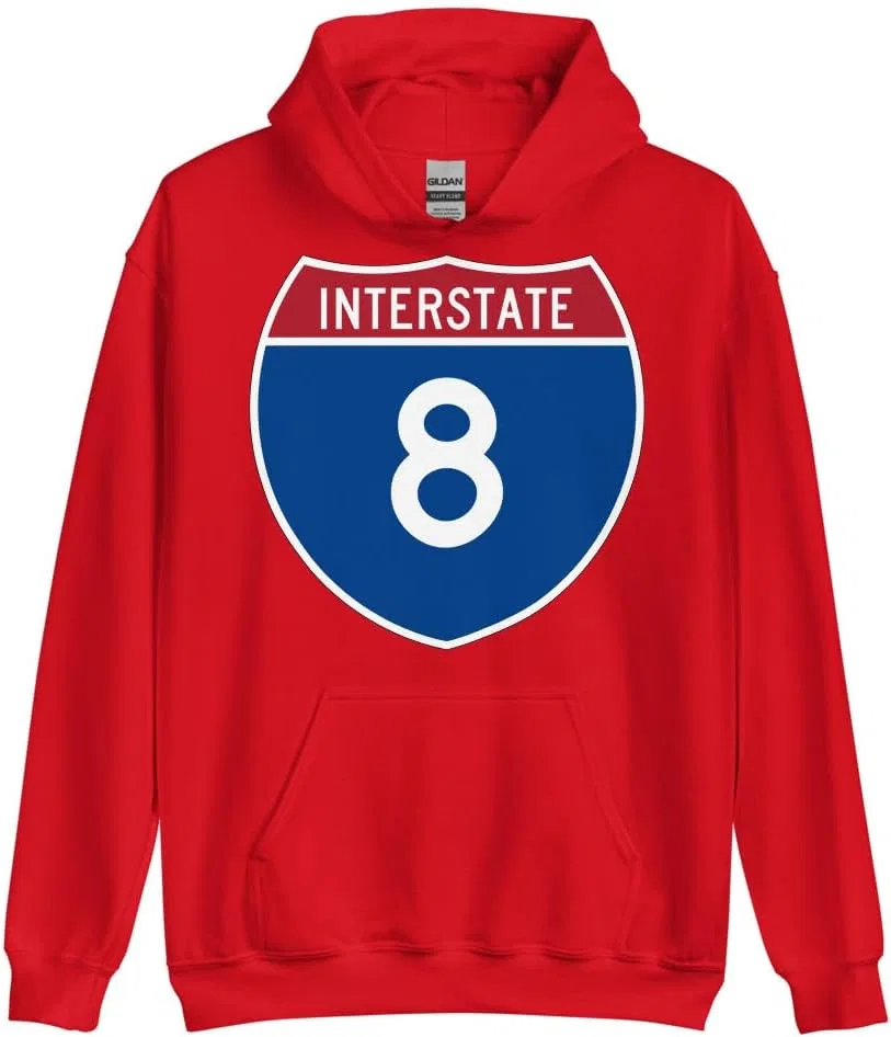 Толстовка Interstate 8 Generic, красный