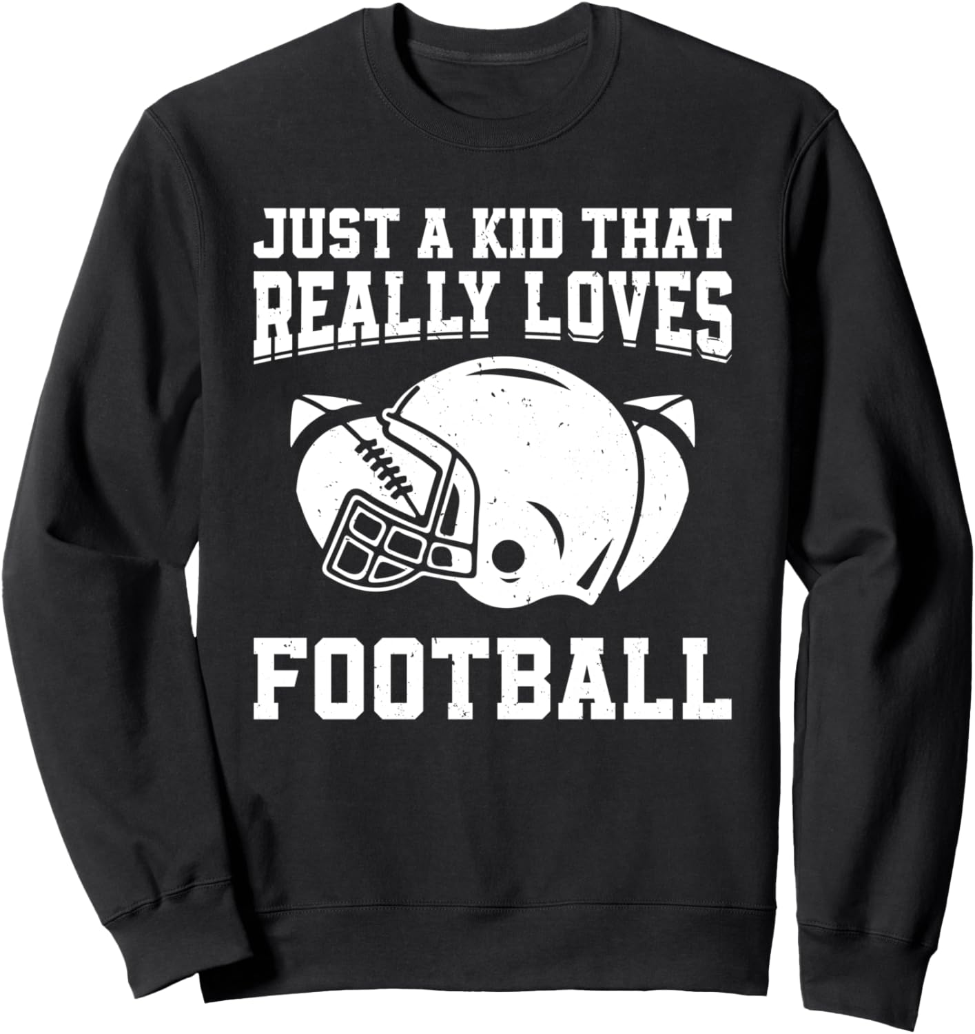 

Толстовка Просто парень, который очень любит футбол Kids American Football Player, черный