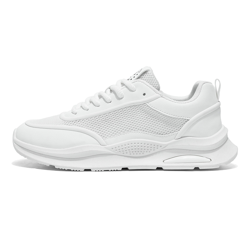 

Boogie Bear Амортизирующие износостойкие легкие повседневные туфли на скрытой платформе мужские низкие белые, цвет White