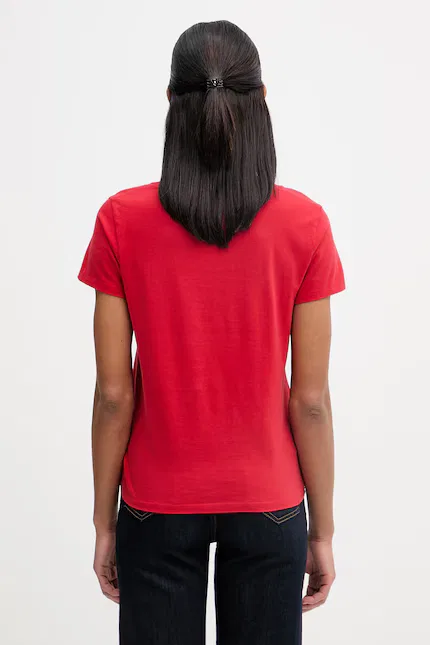 Футболка с V-образным вырезом PERFECT VNECK Levi's, красный — фото 3
