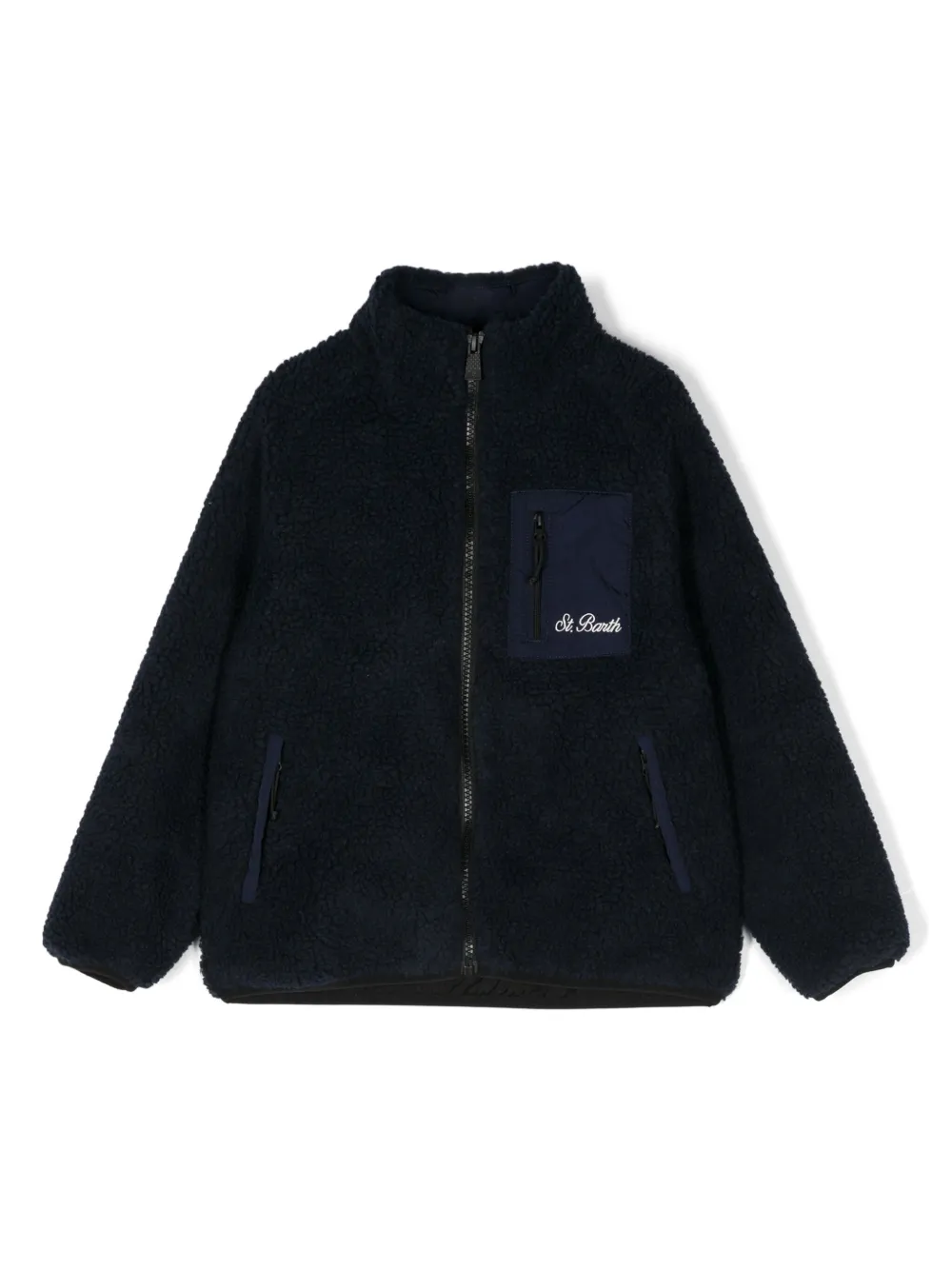 

Флисовая куртка Garfield на молнии MC2 Saint Barth Kids, синий