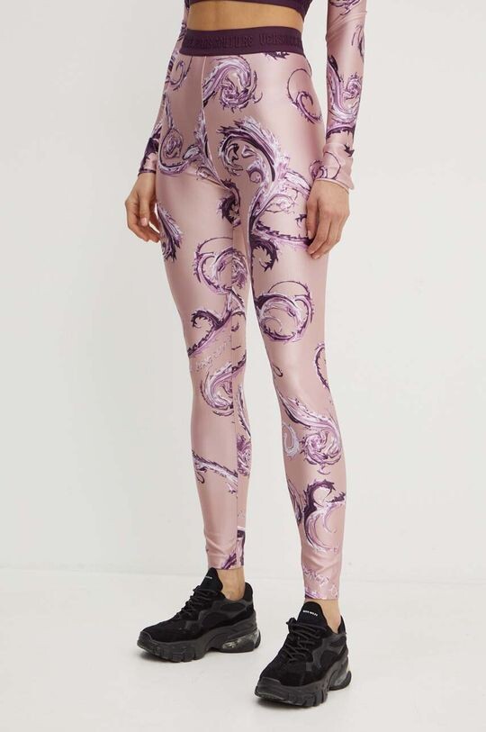 

Леггинсы Versace Jeans Couture, розовый
