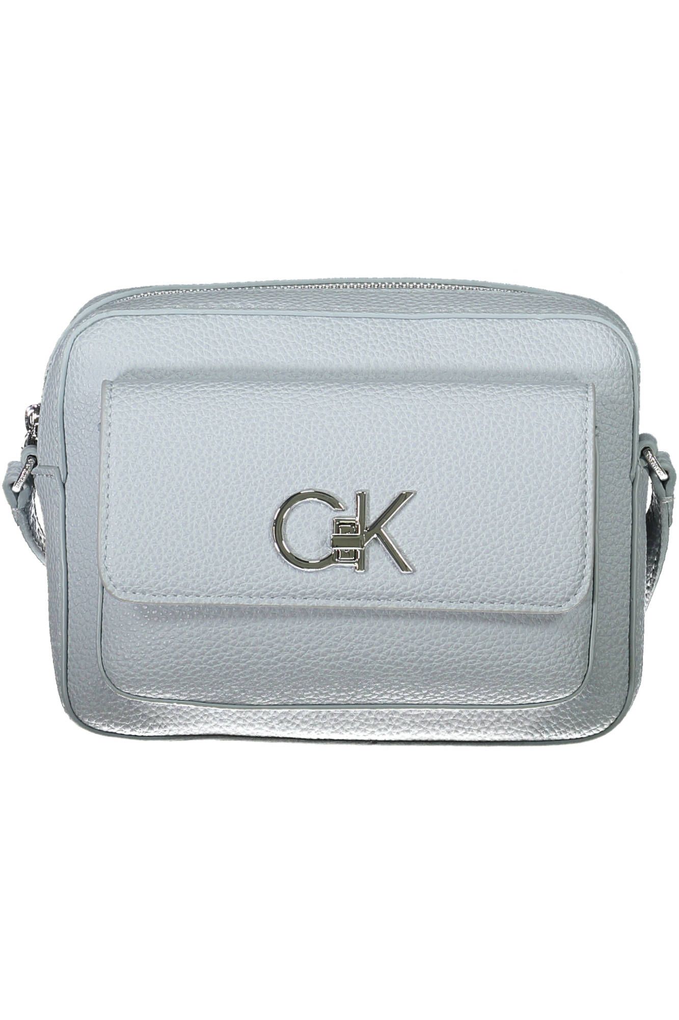

Женская сумка из полиэстера голубого цвета Calvin Klein