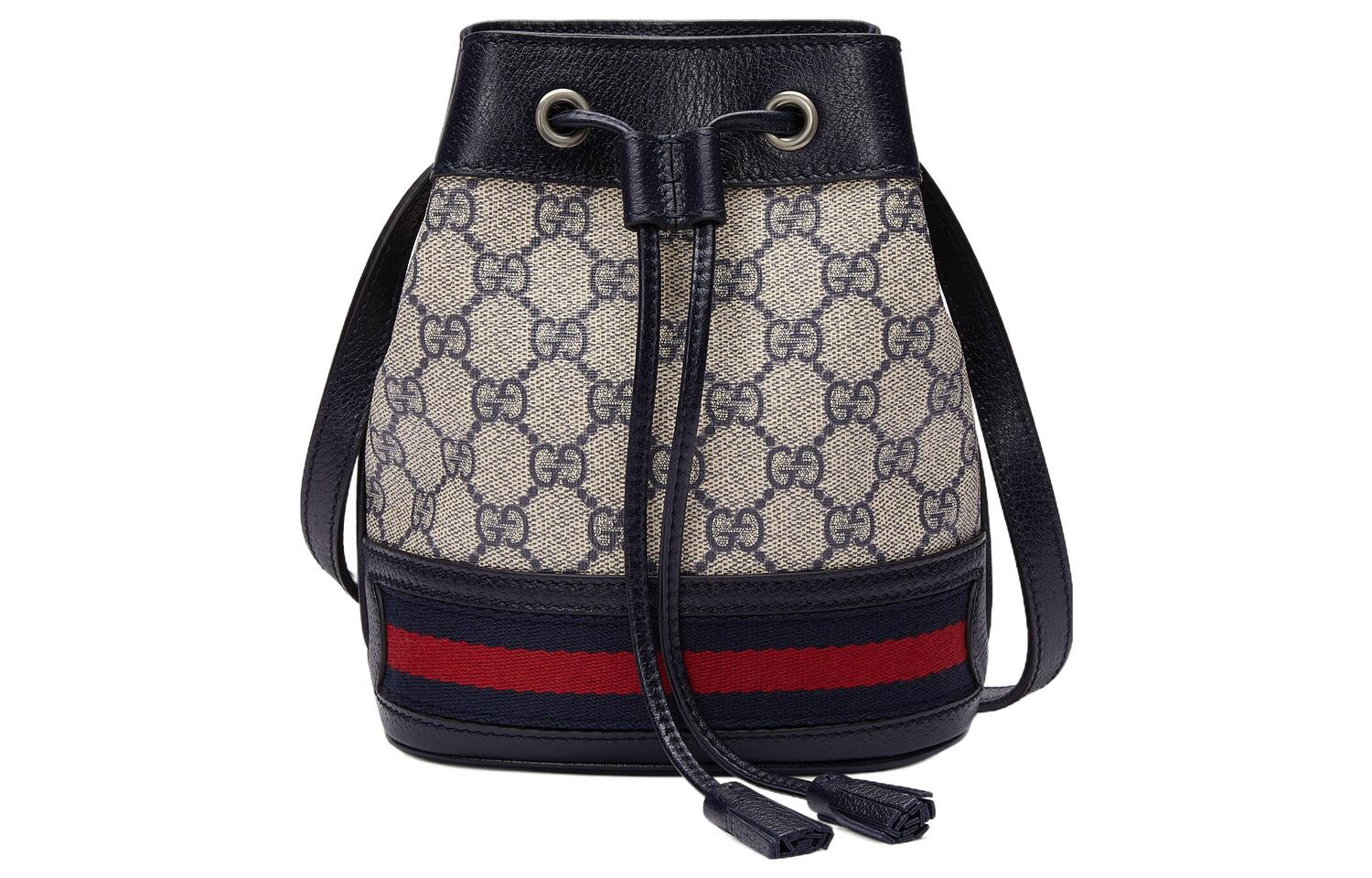 

Ophidia Canvas With Leather Trim Ведро Сумка Кроссбоди, Плечевая Сумка Женская GUCCI
