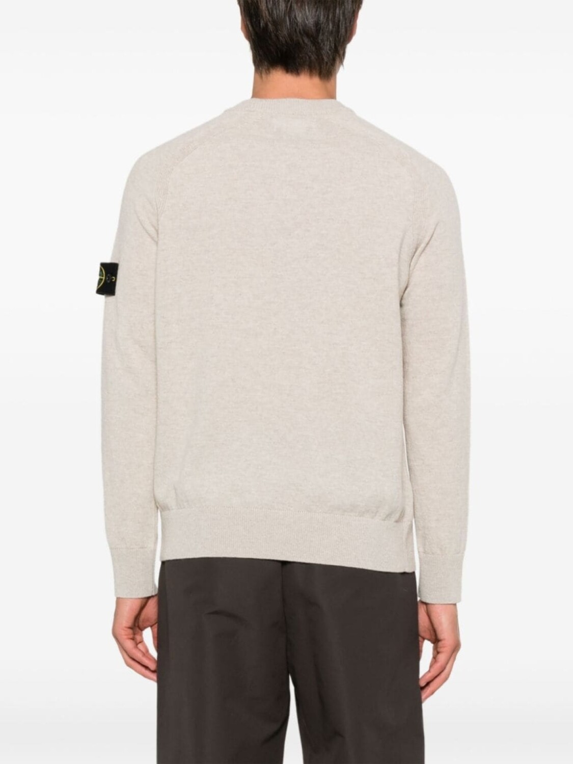 Stone Island свитер с изображением компаса, нейтральный цвет — фото 4