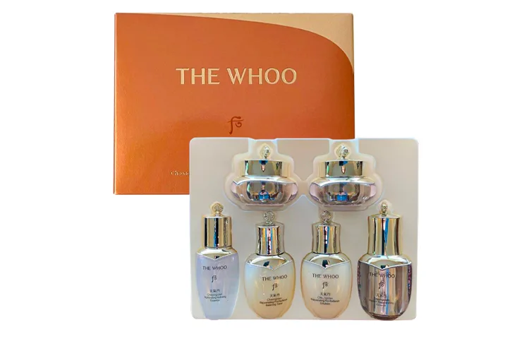 The History Of Whoo Набор для ухода за кожей Weather Dan с цветочными компонентами, New Version Weather Dan Zhong Sample 6-Piece Set