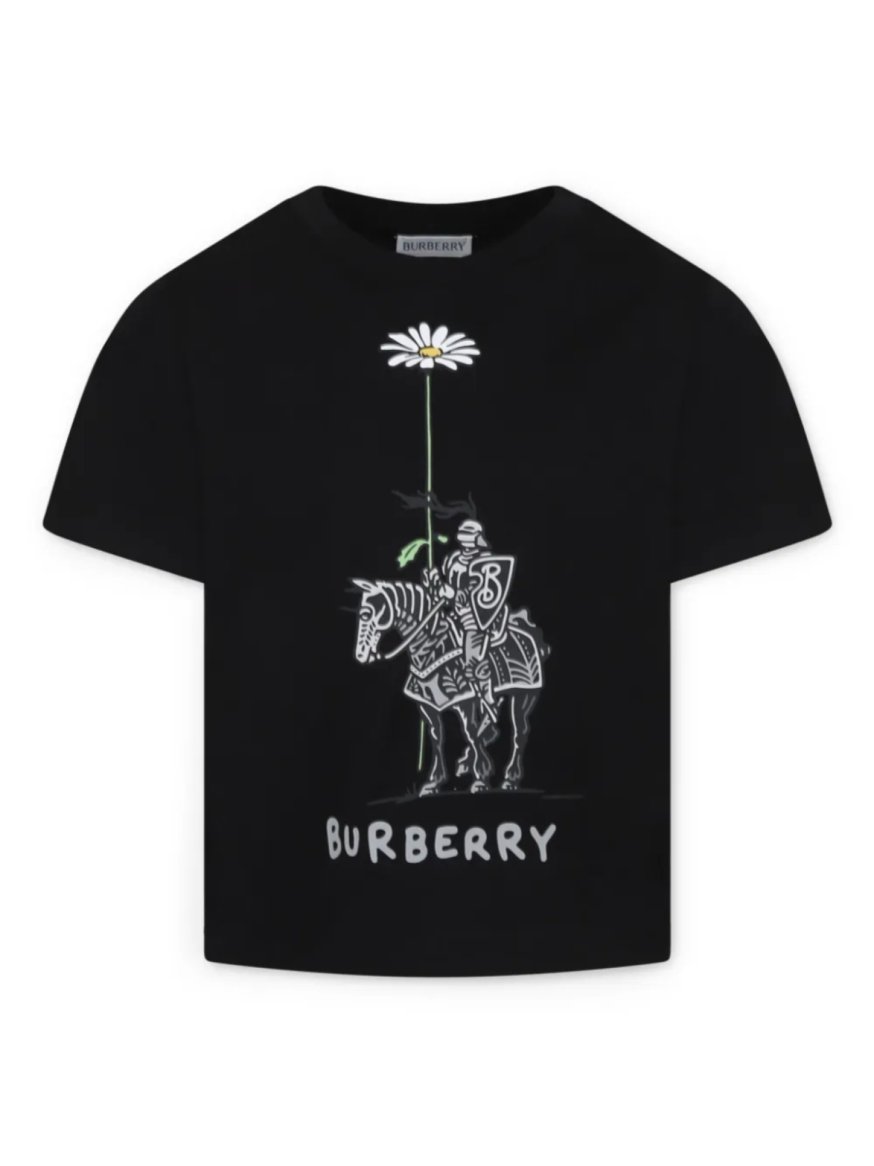 

Футболка Burberry Kids из хлопка, черный