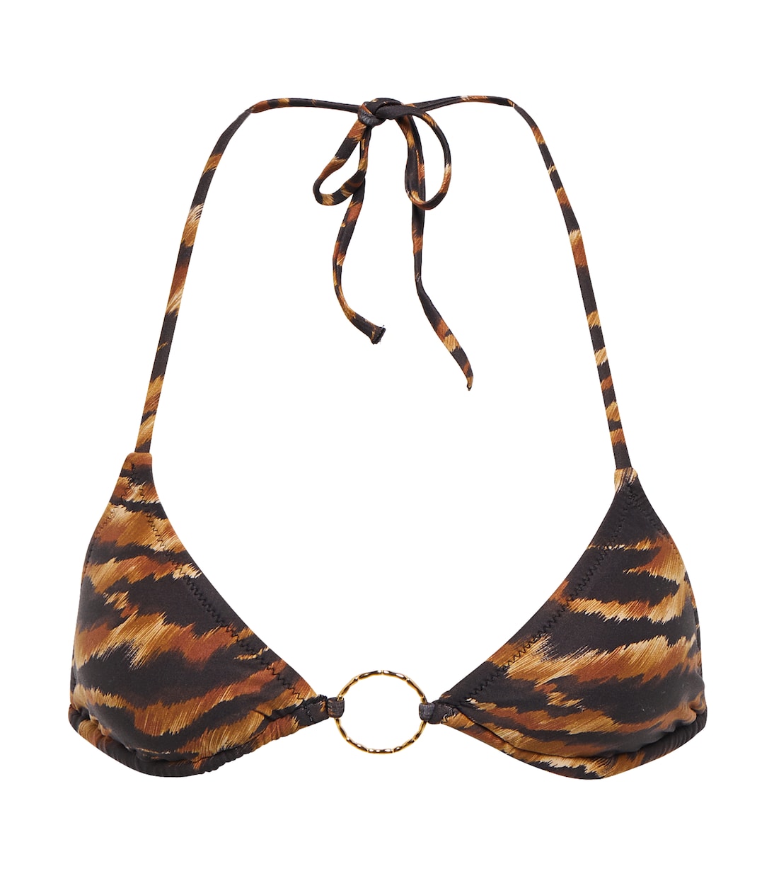 

Верх бикини с тигровым принтом от Miami Melissa Odabash, Safari