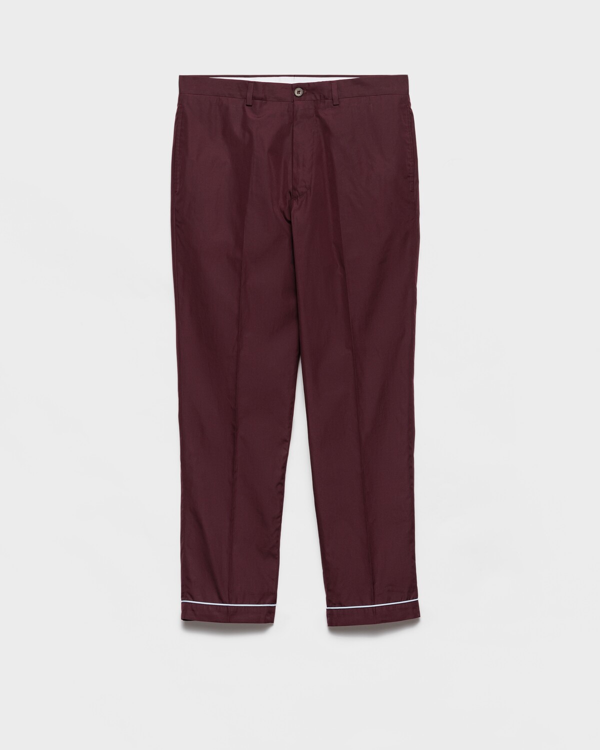 

Хлопковые брюки Prada, бордовый