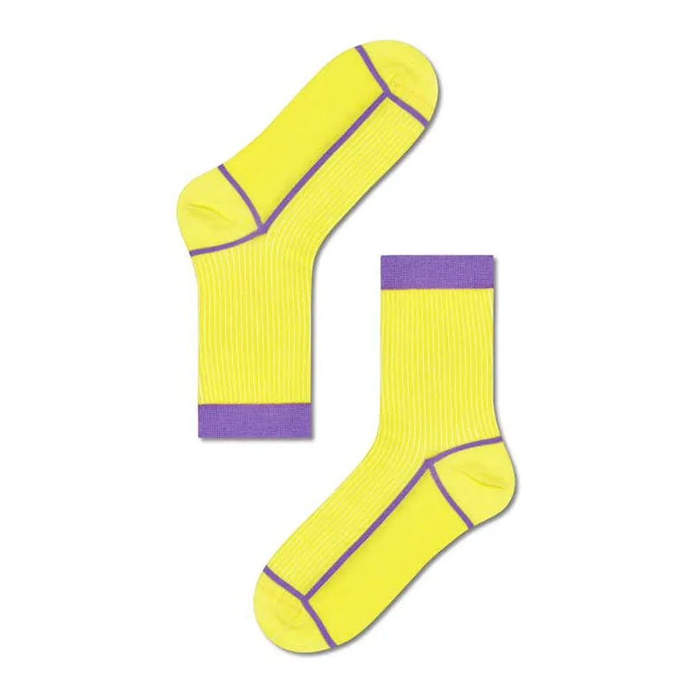 

Носки Happy Liv Crew Amarillo Y Lila long, желтый