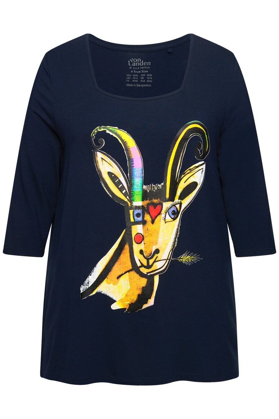 

Топ Ulla Popken Shirt, морской синий