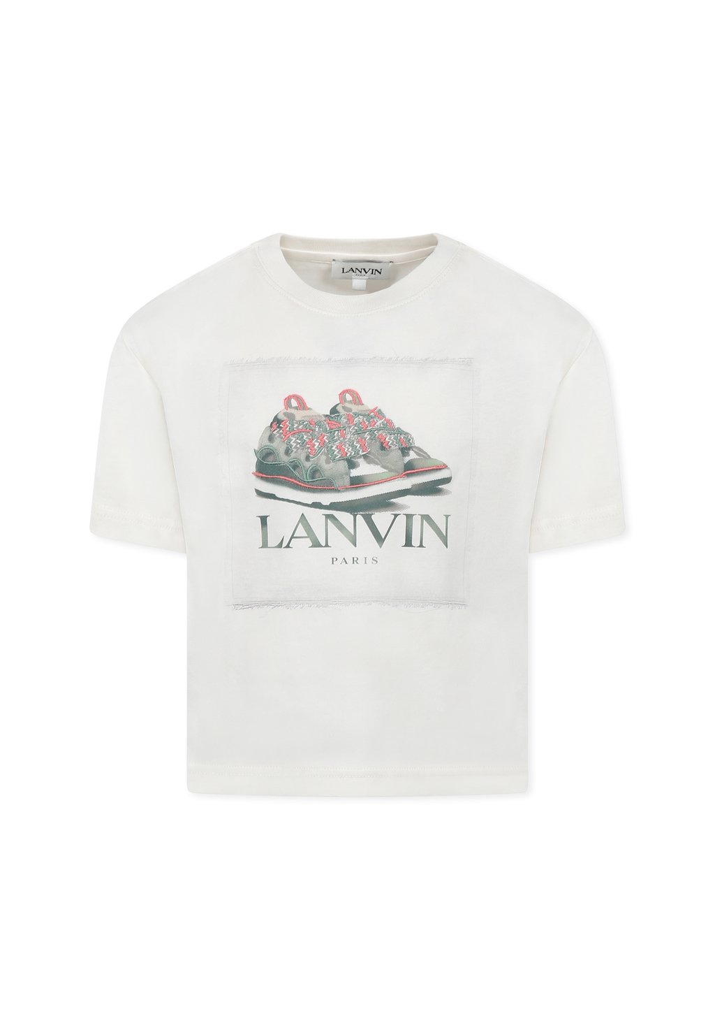 

Футболка с принтом A MANICA CORTA LANVIN, слоновая кость