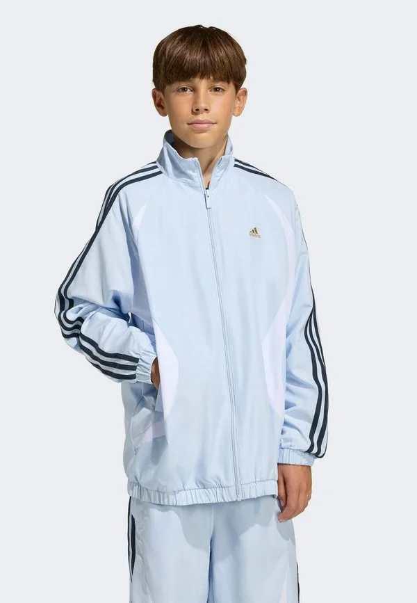 Свободная тренировочная куртка для юниоров teamgeist Adidas Originals, Crystal Sky/White Aurora Ink Dark Football Gold