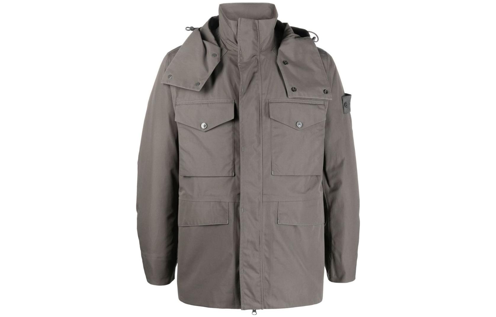 

STONE ISLAND Куртка мужская дымчато-серый смешанная цвета