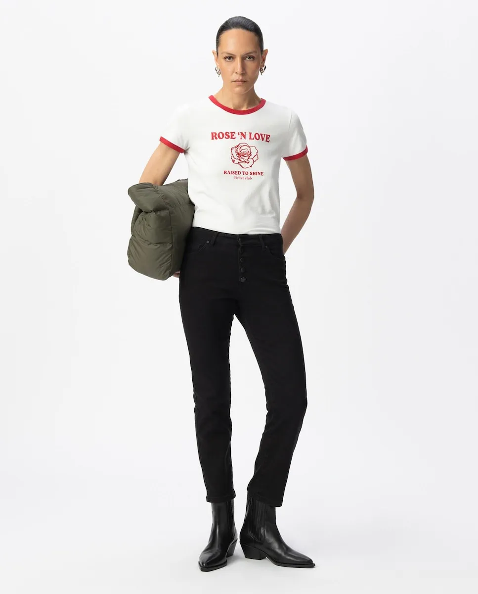 

Футболка для женщин с коротким рукавом и круглым вырезом IKKS, кремовый