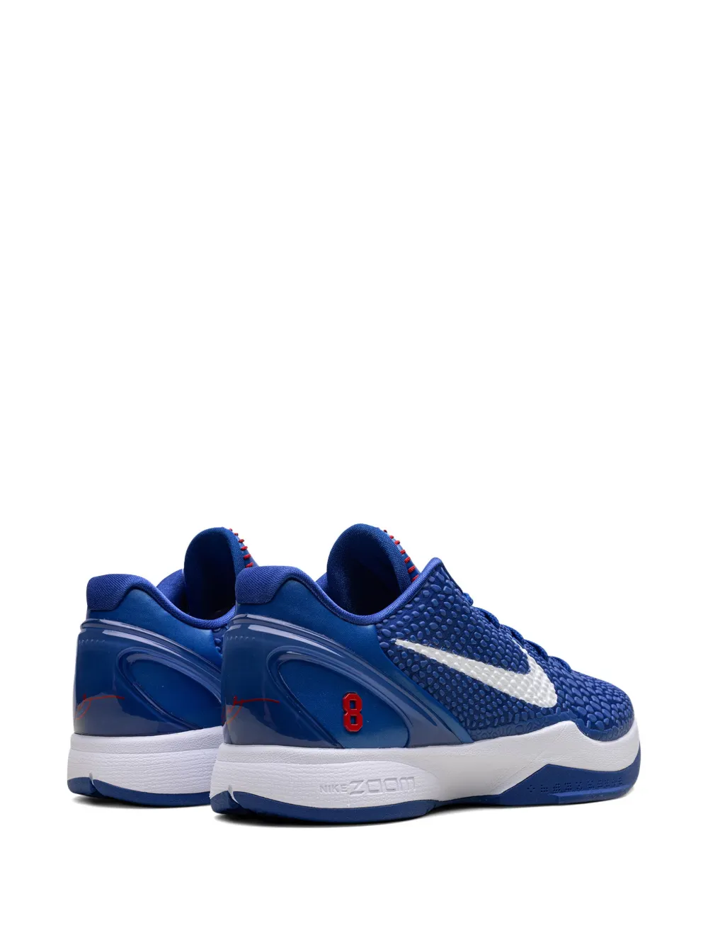 Кроссовки Zoom Kobe 6 Protro Dodgers Game Royal/White/University Red Nike, синий — фото 3