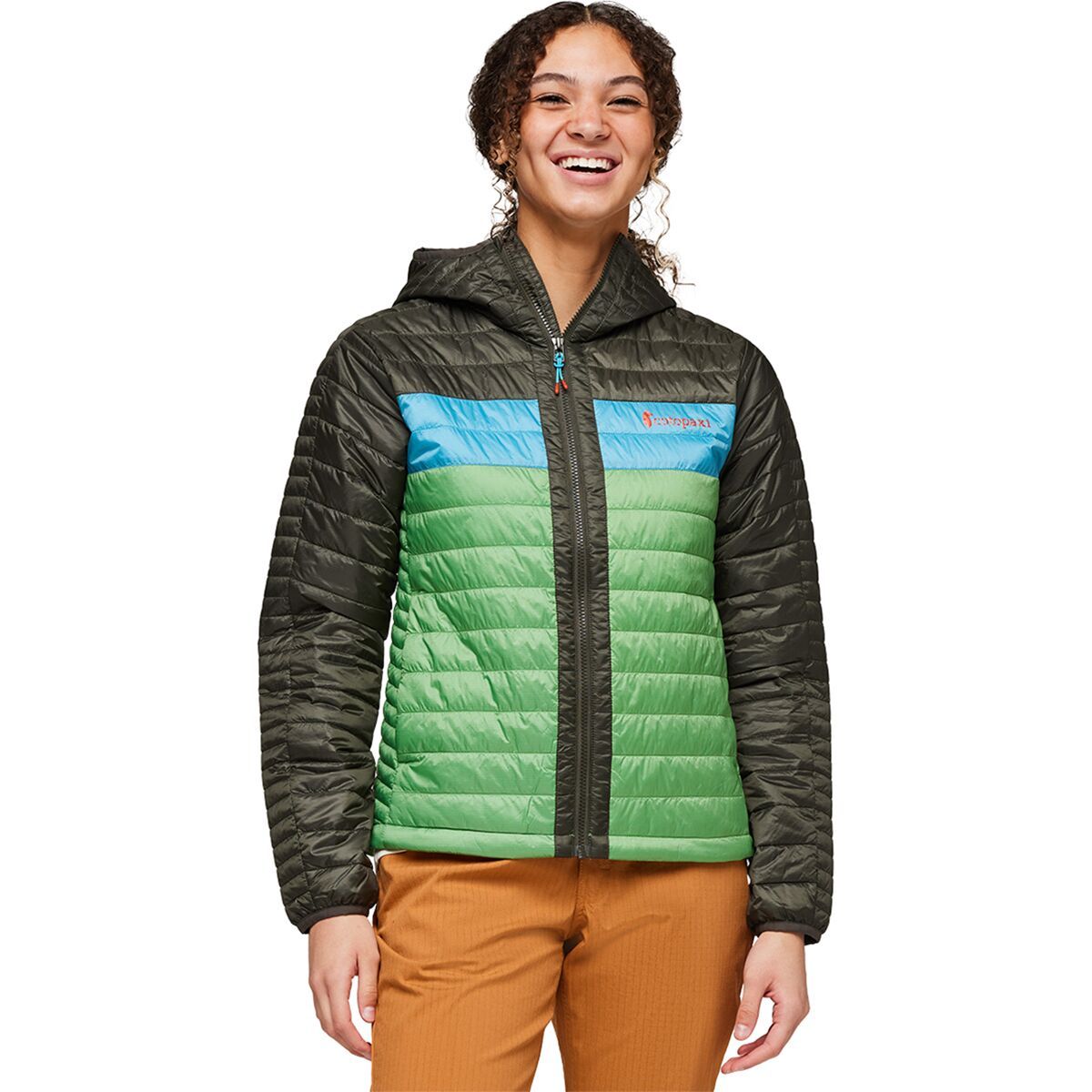

Утепленная куртка с капюшоном Capa Cotopaxi, цвет iron & kelp