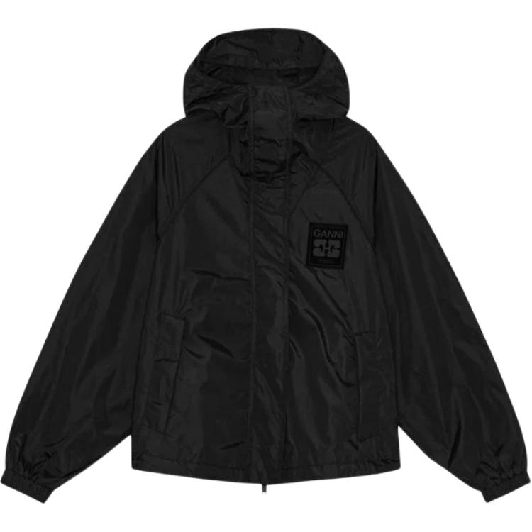 

GANNI Куртка с капюшоном, Black