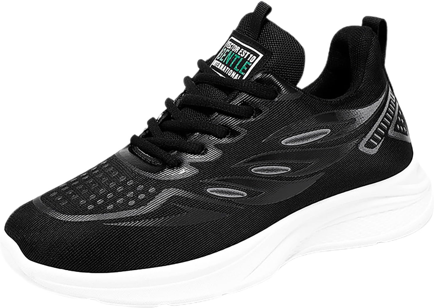 

Мужские новые кроссовки 2023 года Flyweave с мягкой подошвой, повседневная обувь из сетки, дышащие мужские легкие кроссовки для прогулок и походов на открытом воздухе Generic, черный