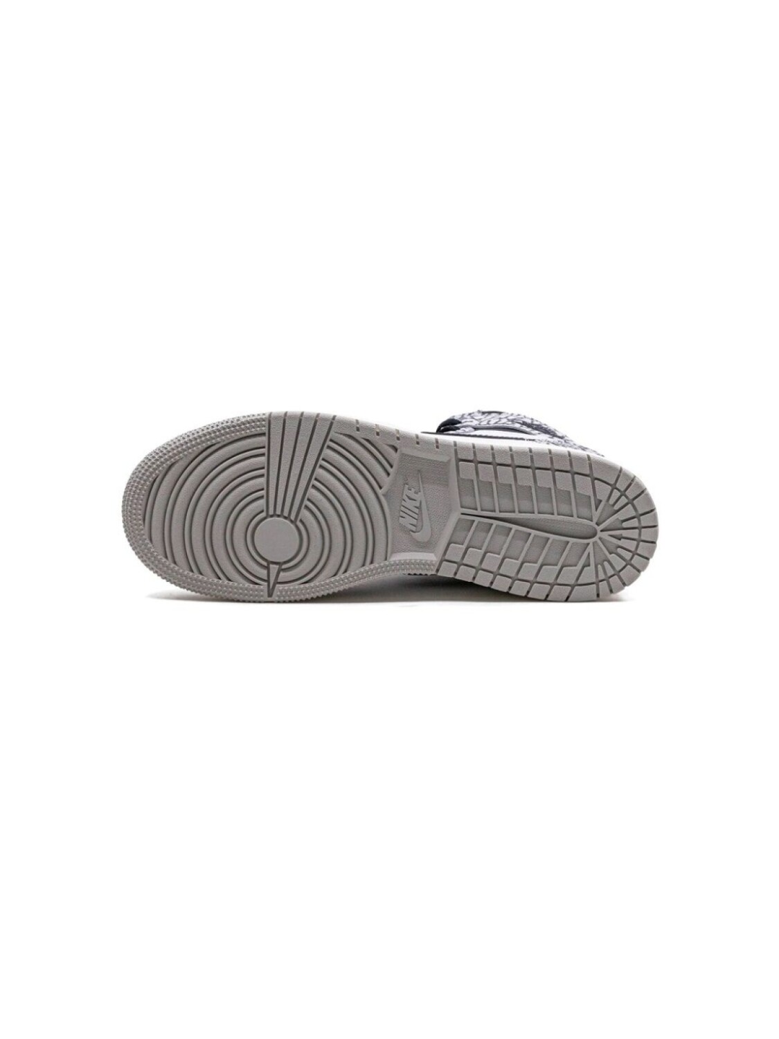 Кроссовки Air Jordan 1 High OG Elephant Print Jordan Kids, серый — фото 4