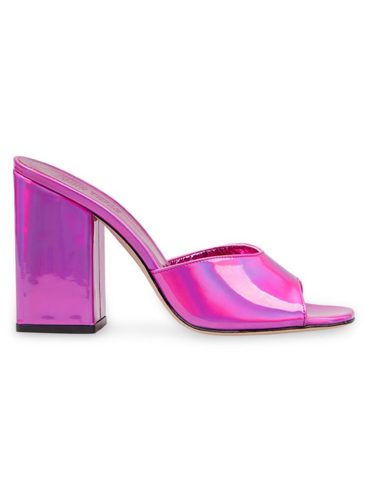 

Переливающиеся мюли Anja Paris Texas, фуксия
