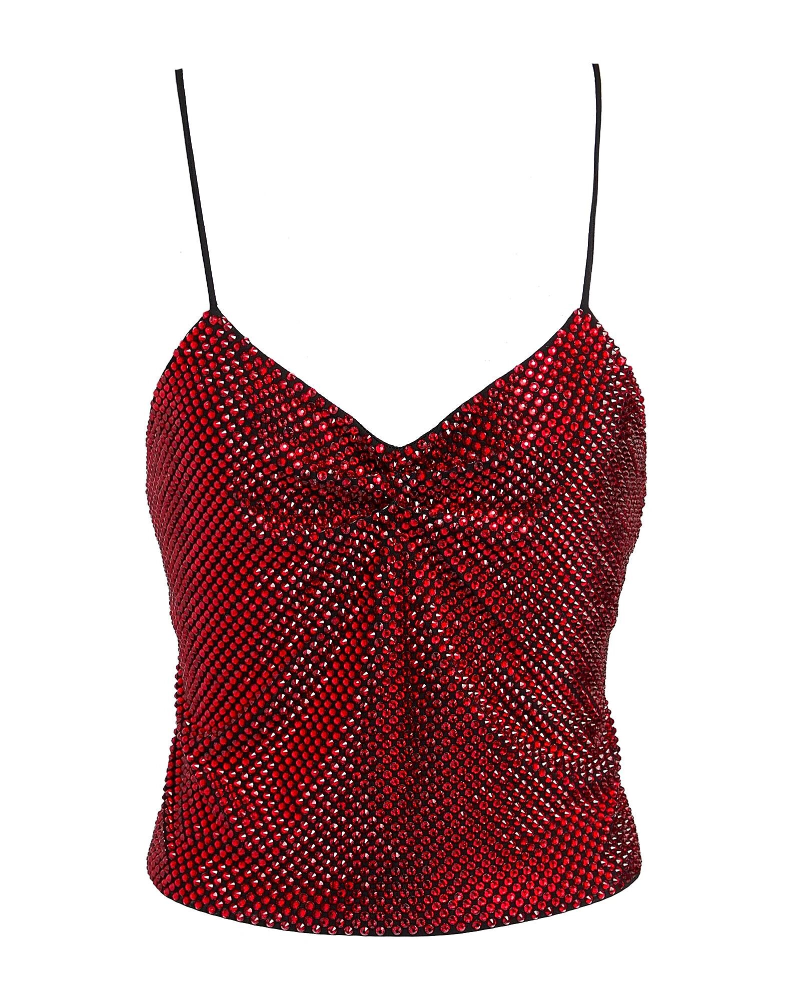 

Кроп-топ Alexandre Vauthier, красный