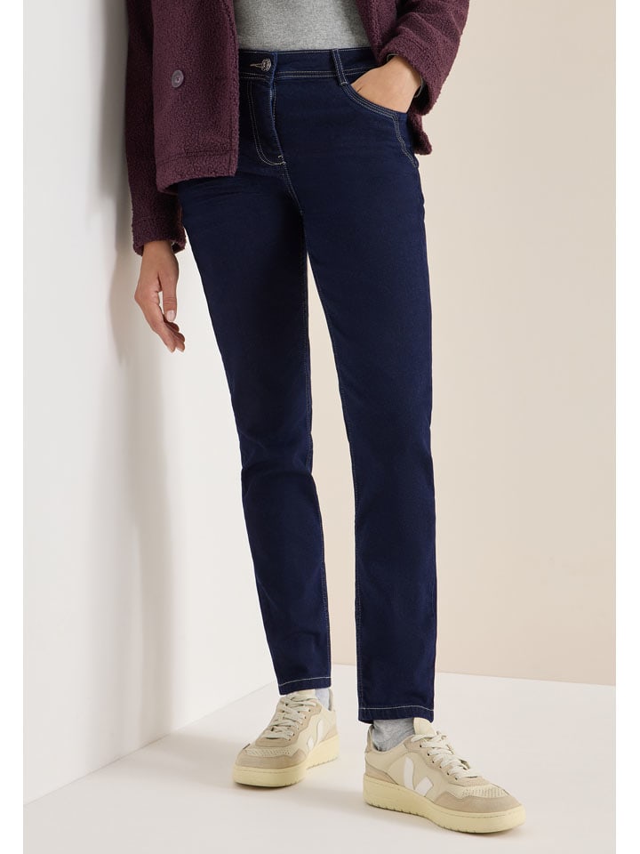 

Cecil Джинсы - зауженный крой - темно-синего цвета