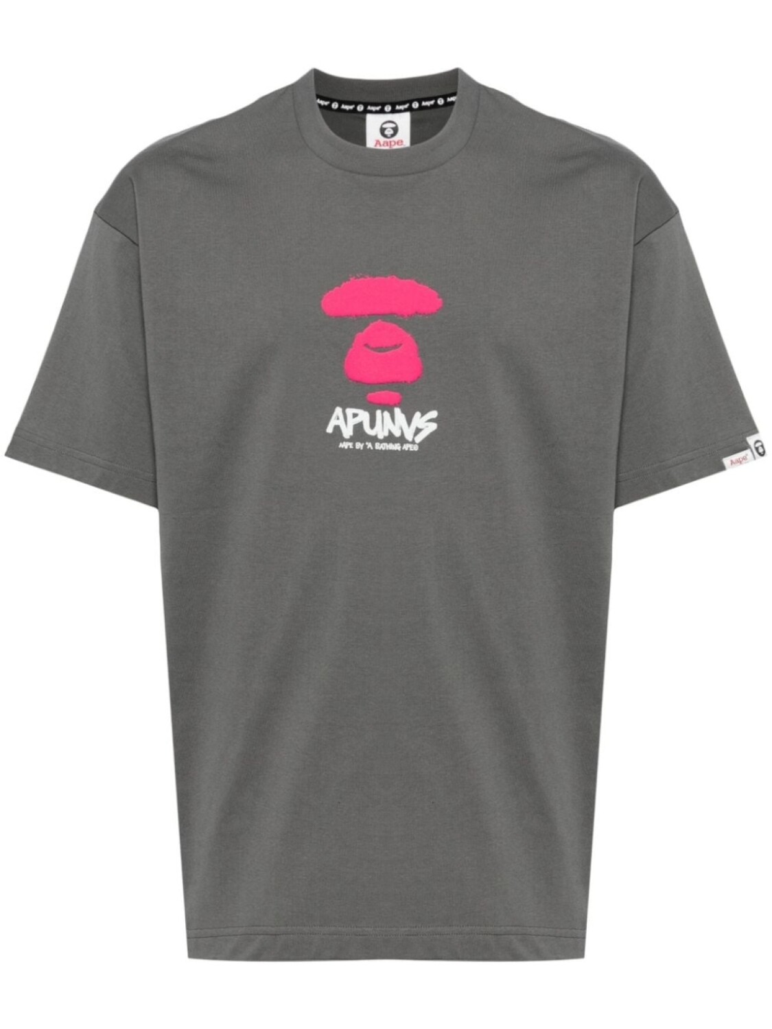 

Футболка с логотипом AAPE BY *A BATHING APE, серый