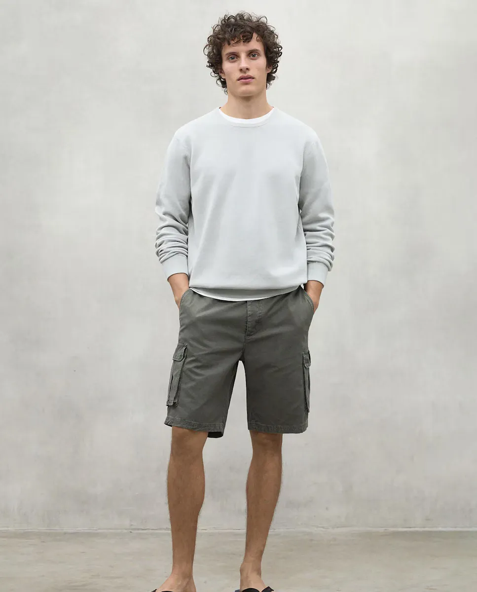 

Мужские шорты-карго с застежкой на пуговицу и молнию Ecoalf, цвет Kaki