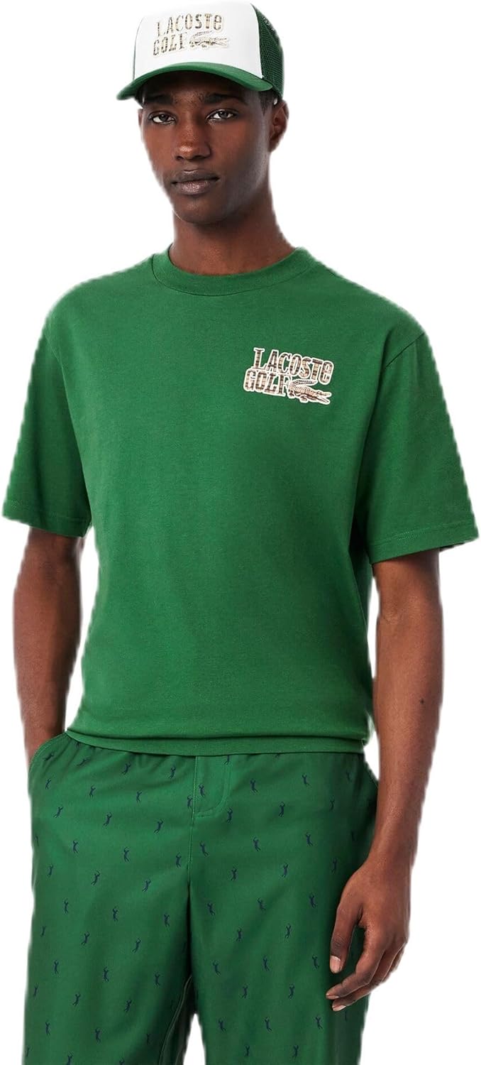 

Футболка LACOSTE Футболка с принтом сумки для гольфа Lacoste для мужчин, зеленый