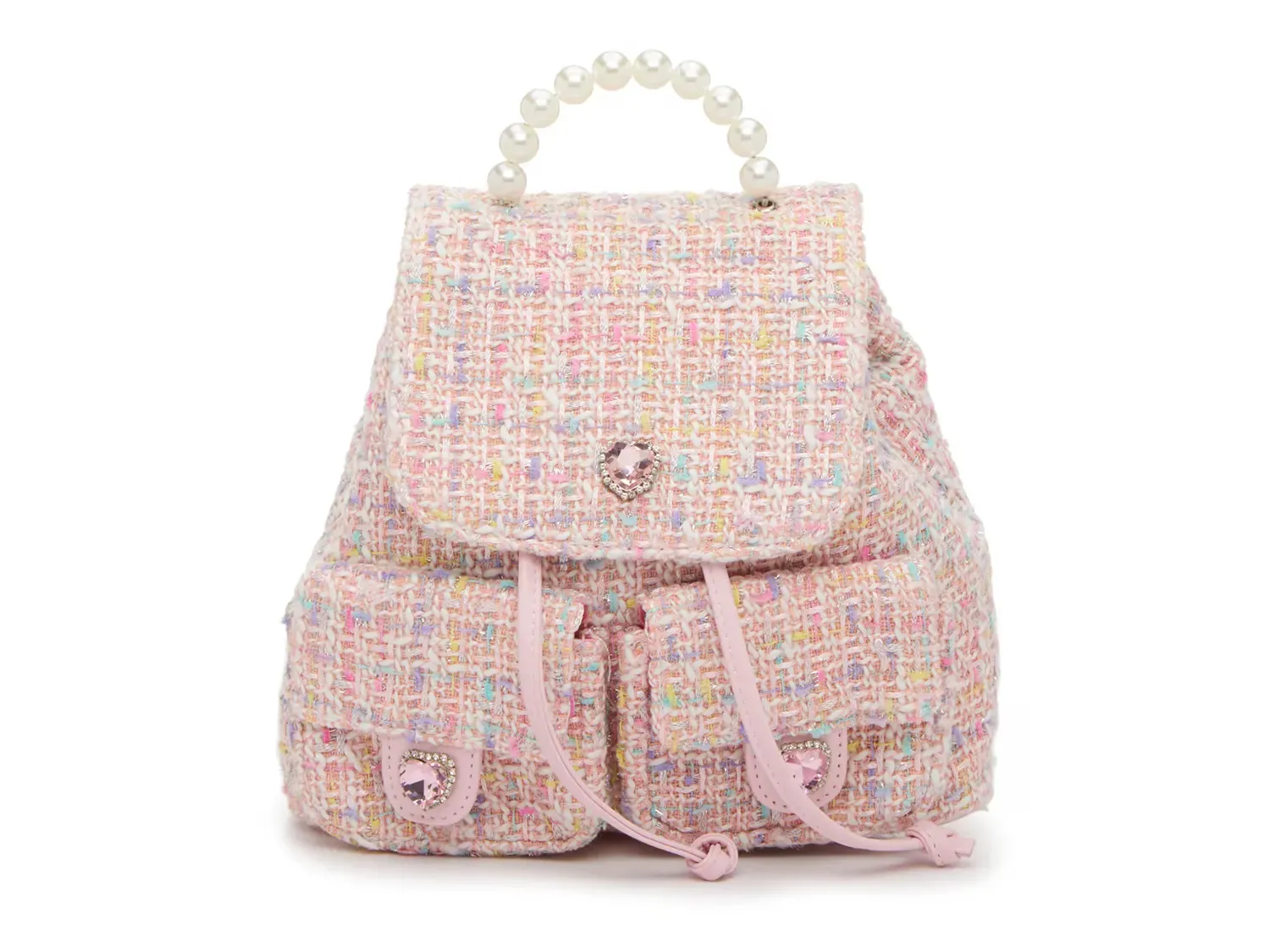 

Твидовая мини-сумка Omg Accessories, Light Pink