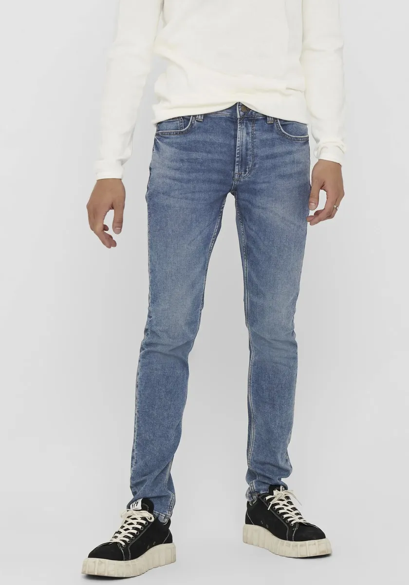

Узкие джинсы ONLY & SONS "LOOM SLIM", синий