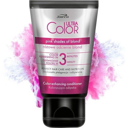

Ultra Color Кондиционер для защиты розового цвета для натуральных и окрашенных волос 100 мл - Светлые тона, Joanna
