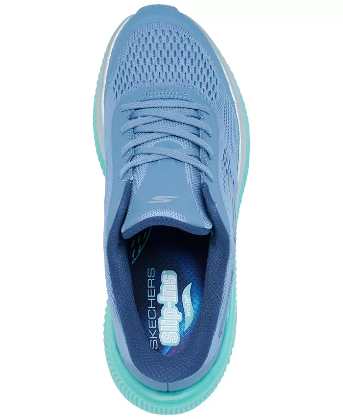 Женские слипоны Arch Fit Go Run Anywhere: беговые кроссовки от Finish Line Skechers, синий — фото 4