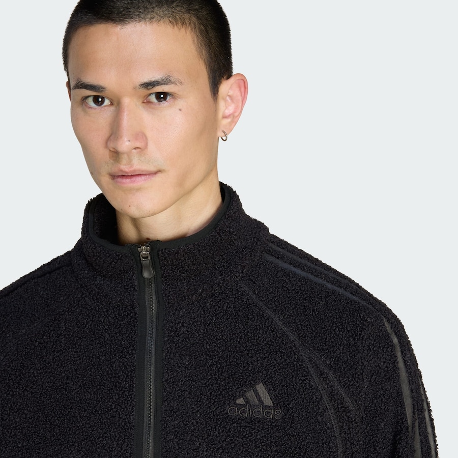 Флисовая куртка ADIDAS ORIGINALS Teamgeist, черный — фото 4