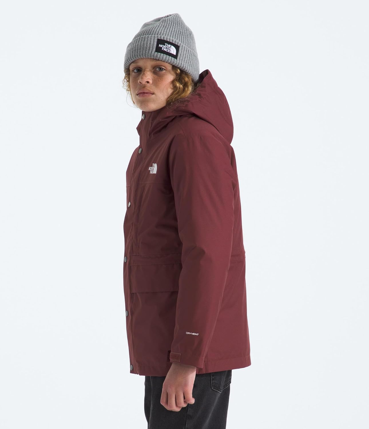 Куртка подростковая North Down Triclimate 3-в-1 THE NORTH FACE | Водонепроницаемая, с проклеенными швами, пришитым капюшоном и двусторонним внутренним слоем, Sumac — фото 2
