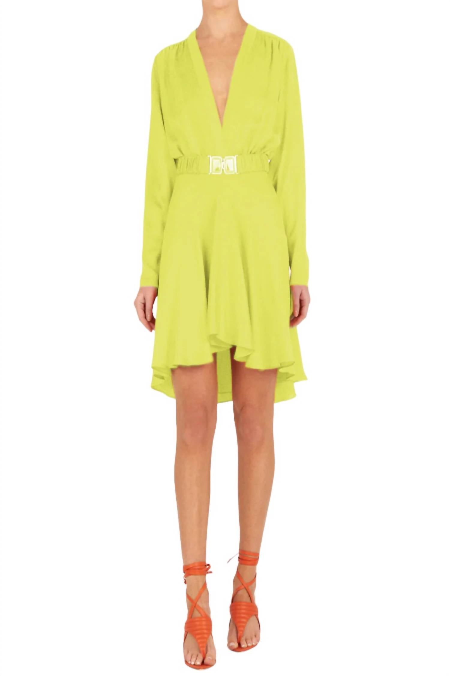 

Мини-платье Aglioni цвета Verde Lime Silvia Tcherassi
