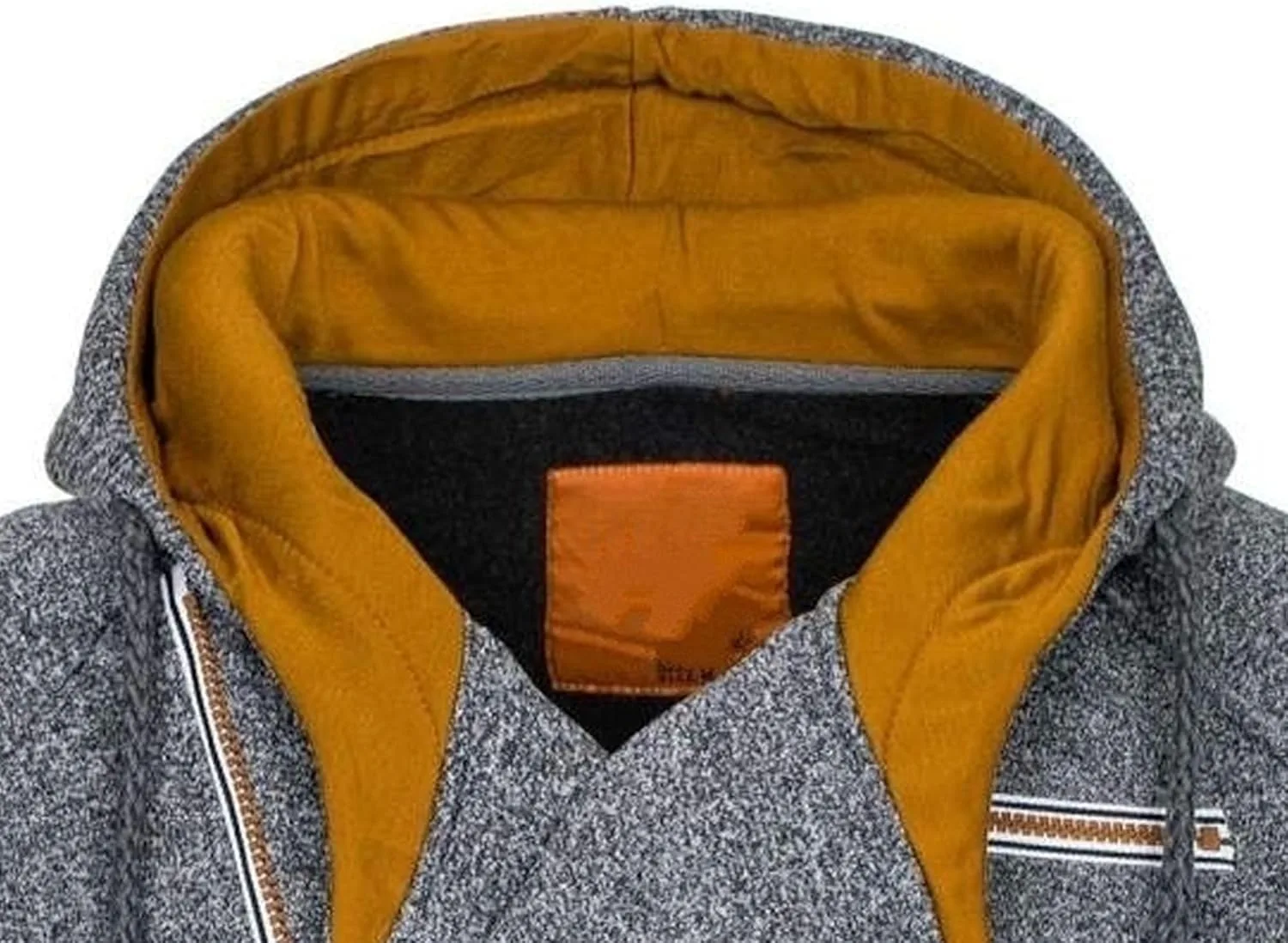 Мужской модный худи с боковой молнией Heavyweight Full Zip с карманом — фото 3