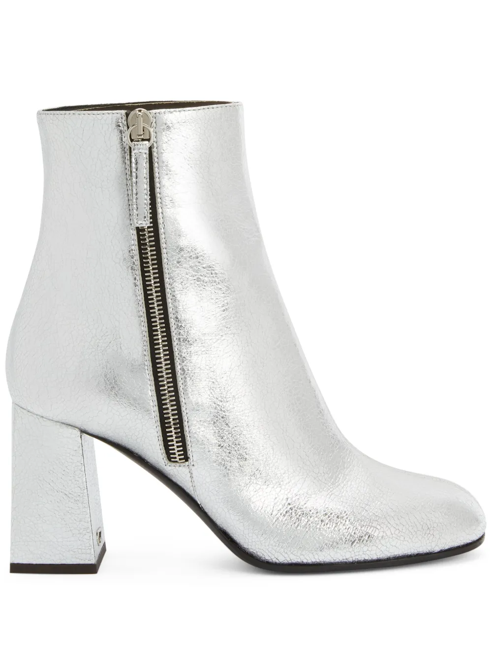 Ботильоны Sveva 80 Giuseppe Zanotti, серебяный
