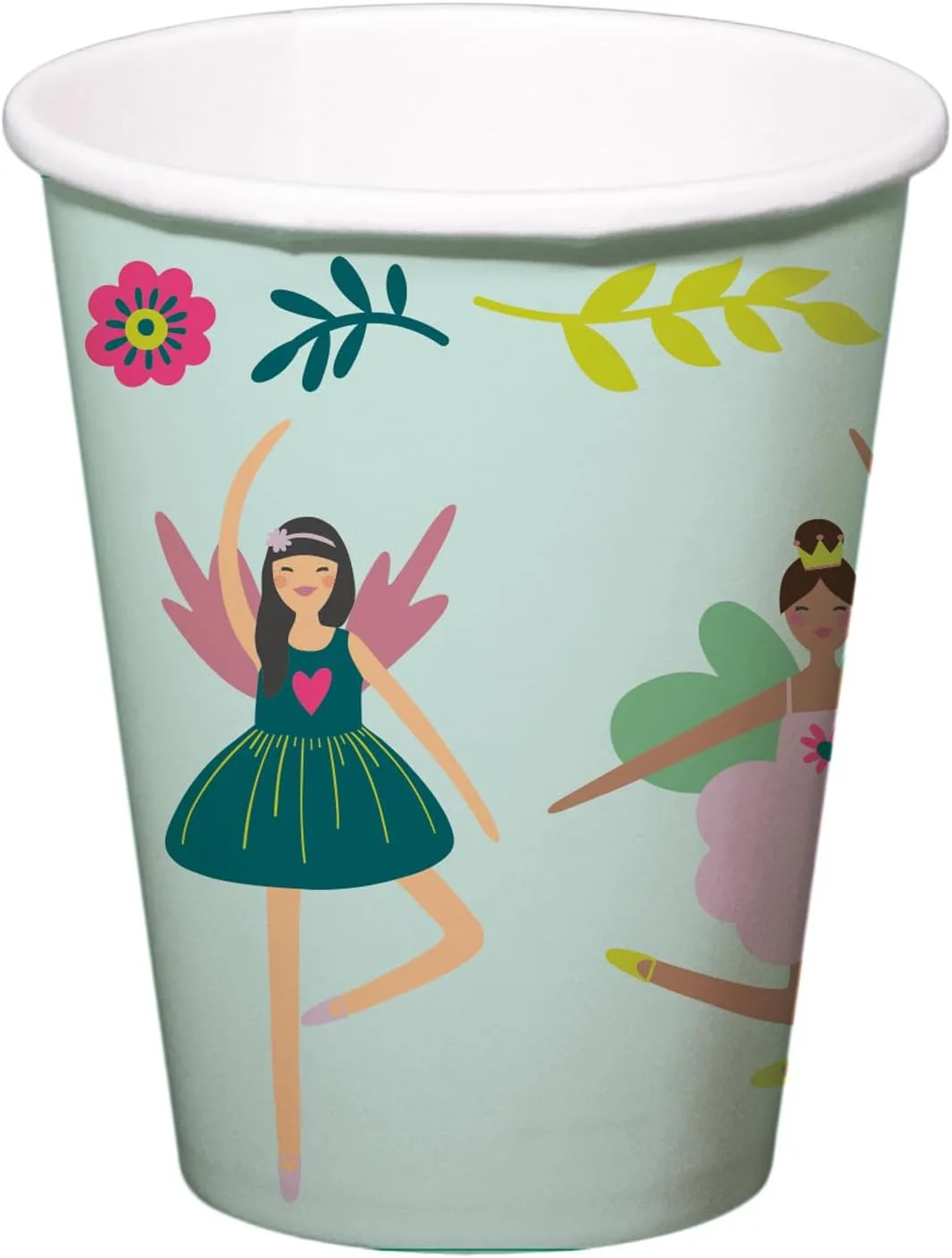 Folat 27603 Чашки для напитков Fairy Party Посуда Чашки - Fabulous Fairy - 23 см - Упаковка 10 шт Детская посуда для дня рождения