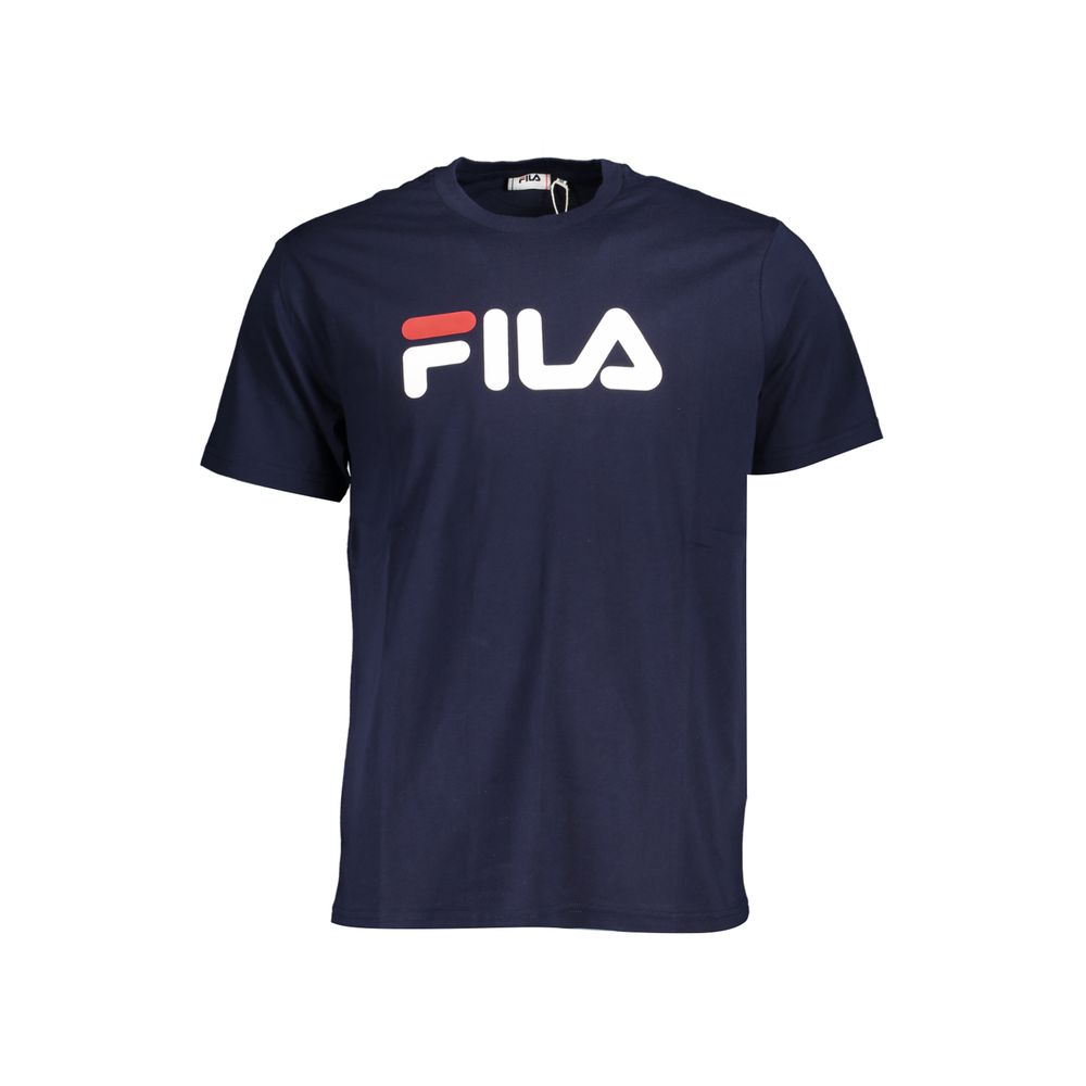 

Синяя хлопковая футболка унисекс Fila