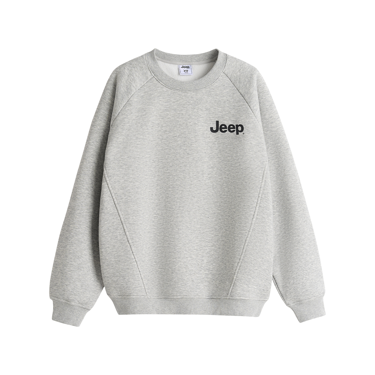 

Детская толстовка с круглым вырезом утолщенная Jeep, серый