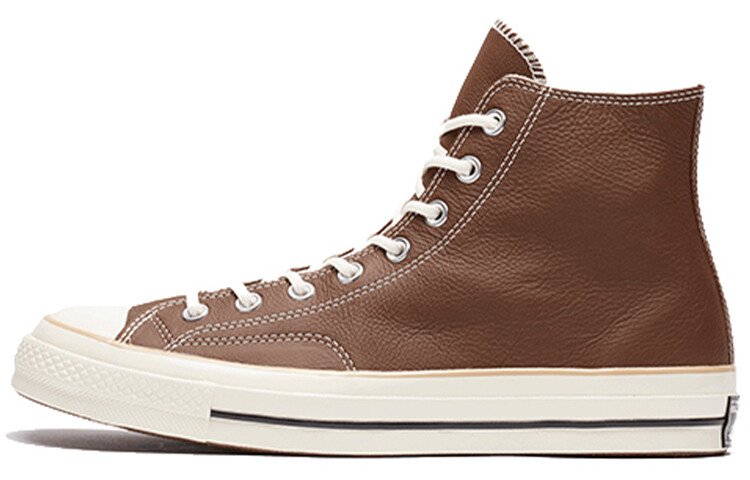 Кроссовки Converse Chuck Taylor 70 Hi Leather Chocolate/Light Fawn/Egret