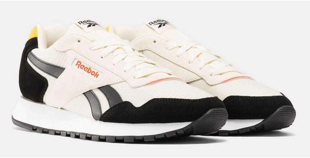 Кроссовки Reebok Glide для взрослых, унисекс, белый/черный — фото 3