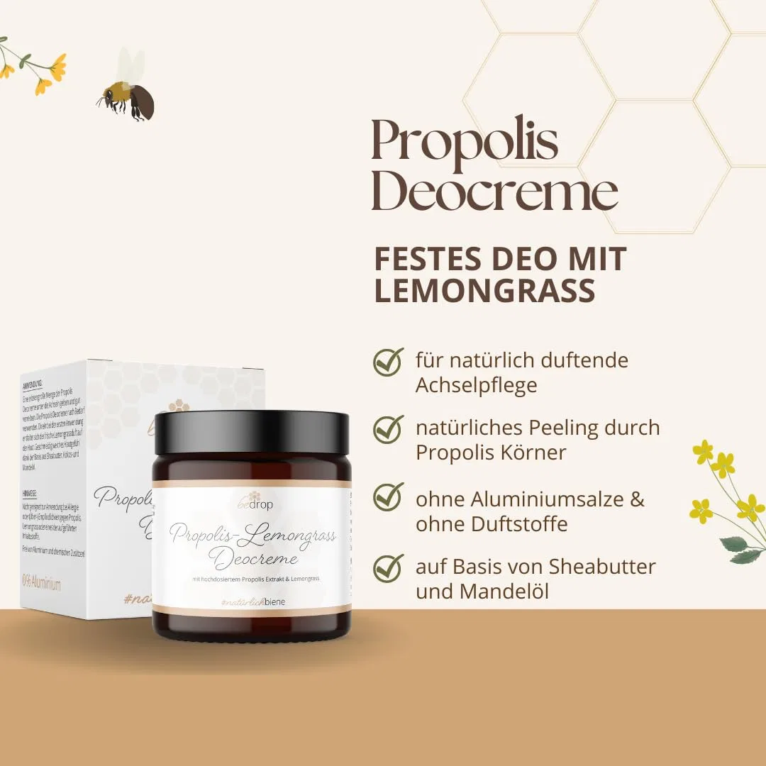 Крем-дезодорант bedrop Propolis Lemongrass, 30 мл (набор 3 шт.) Bedrop — фото 3
