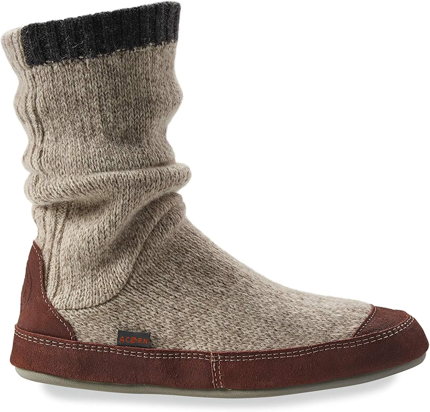 Тапочки-сапожки мужские Acorn, серый Ragg Wool