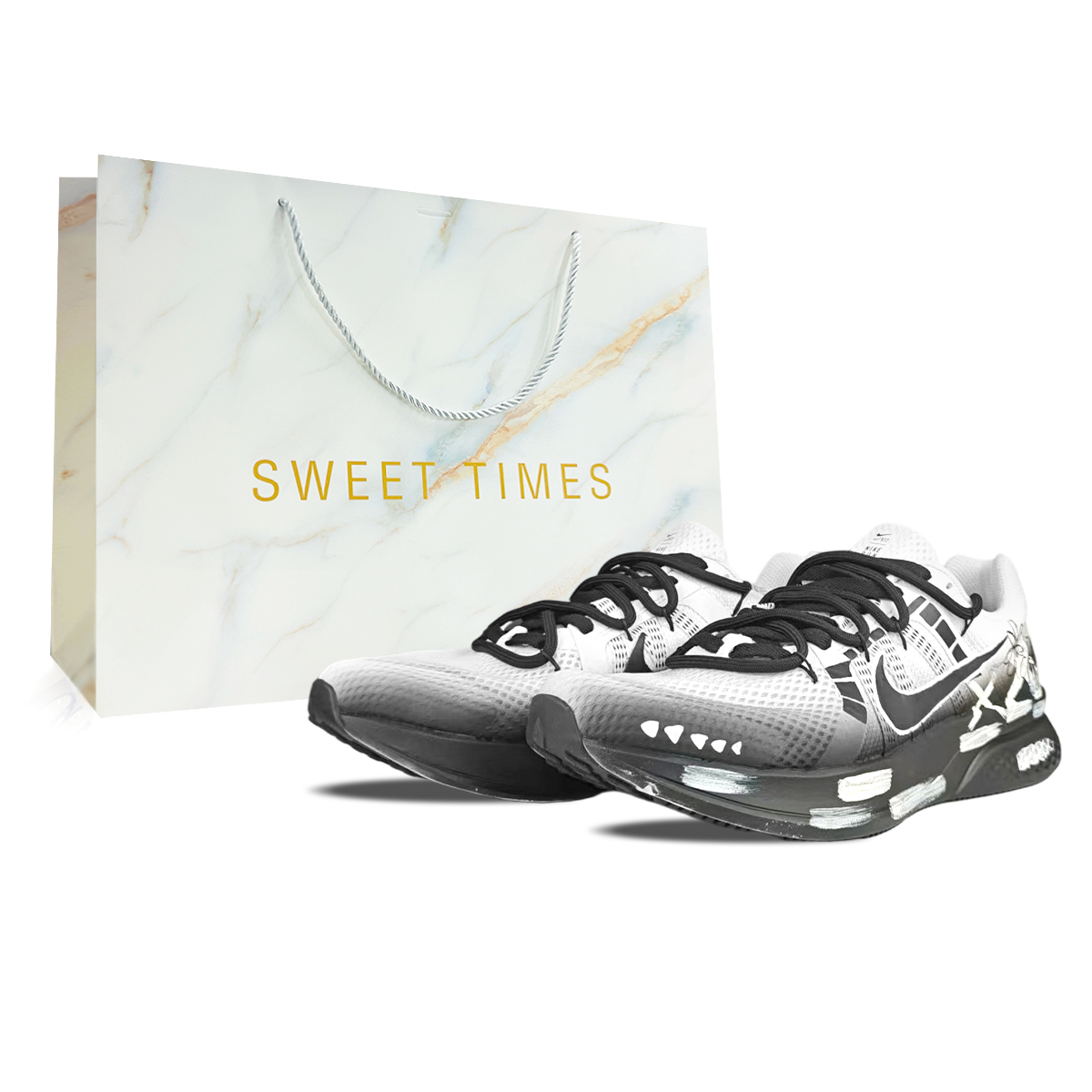 

Nike Кроссовки Run Swift 2 Low Top мужские, черно-белые