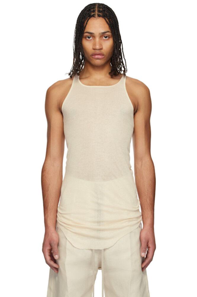 

Off-White Hollywood Базовая майка в рубчик Rick Owens